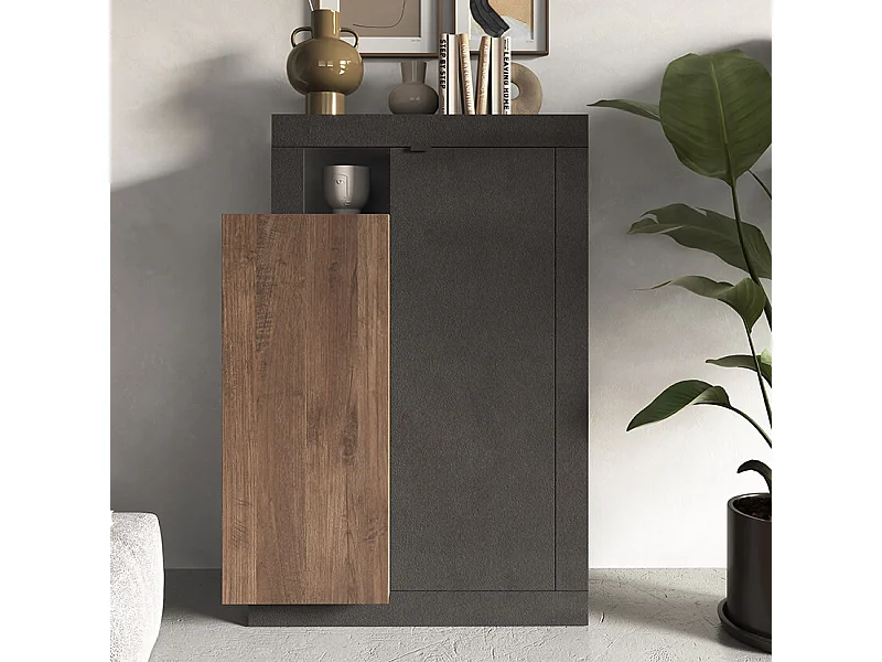 MilaniHome.it - madia di design moderno di design moderno industrialdi coloreAntracite