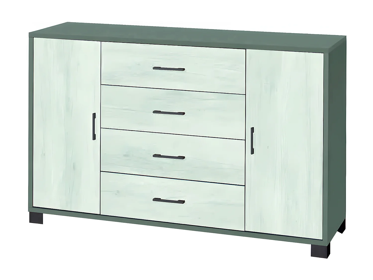MilaniHome.it - madia moderna per soggiorno di design moderno cm 136 l x 41 p x 86 hdi coloreBianco