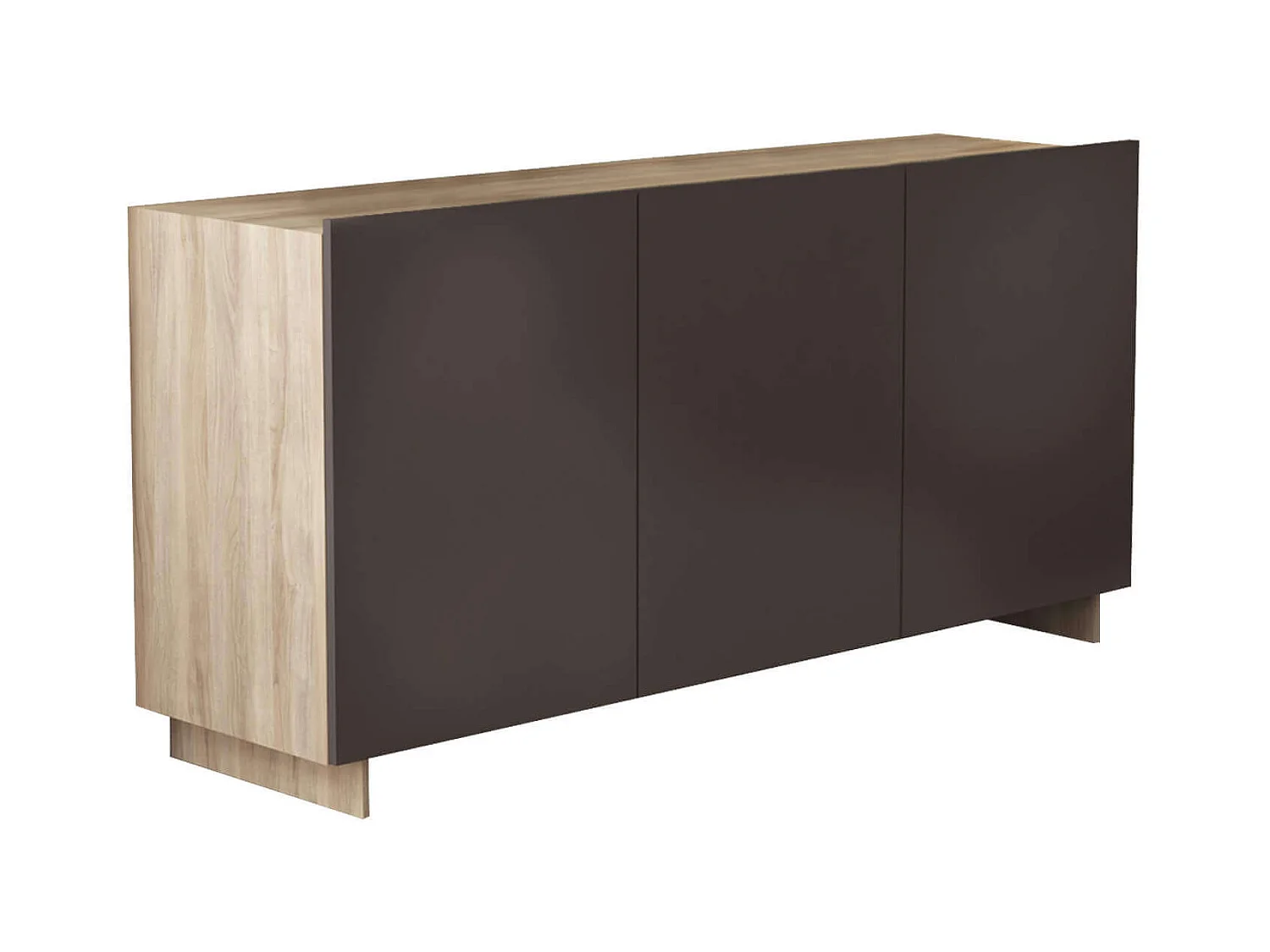 MilaniHome.it - madia moderna di design tre ante 150x40x76 hdi coloreAntracite