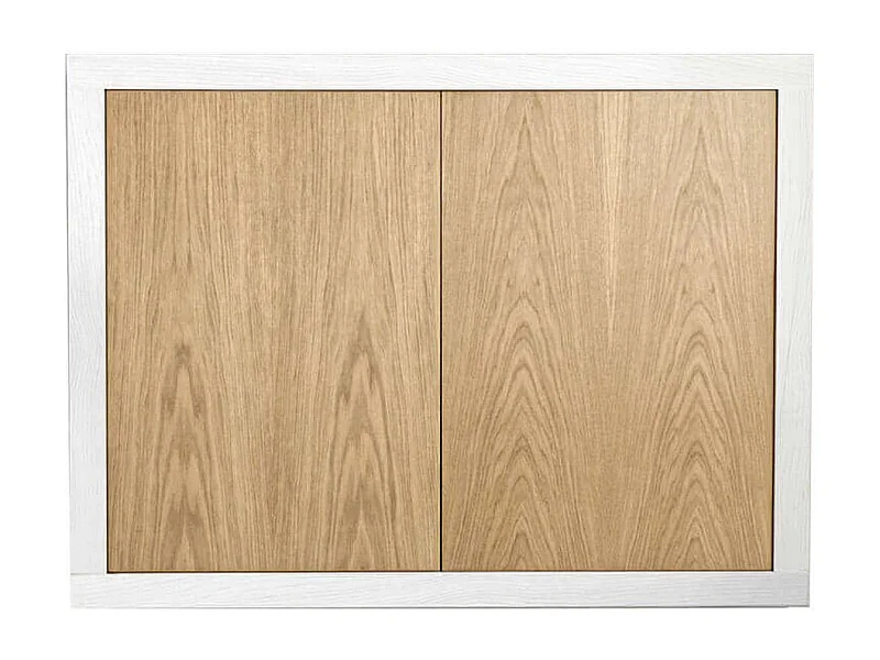 MilaniHome.it - Mobile Base Cm 110x45x85H Naturale E Bianco Con Decoro Per Cucina Sala Da Pranzo Salotto Soggiorno Camera Da Letto Ufficiodi coloreBianco