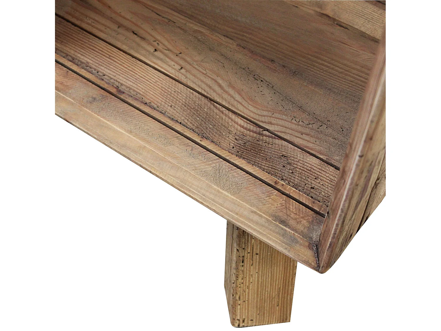 MilaniHome.it - Mobile Credenza Madia Moderna, Porta Tv 4 Cassetti, Legno Pino Massello Riciclato Cm 120x40x90 Hdi coloreMarrone