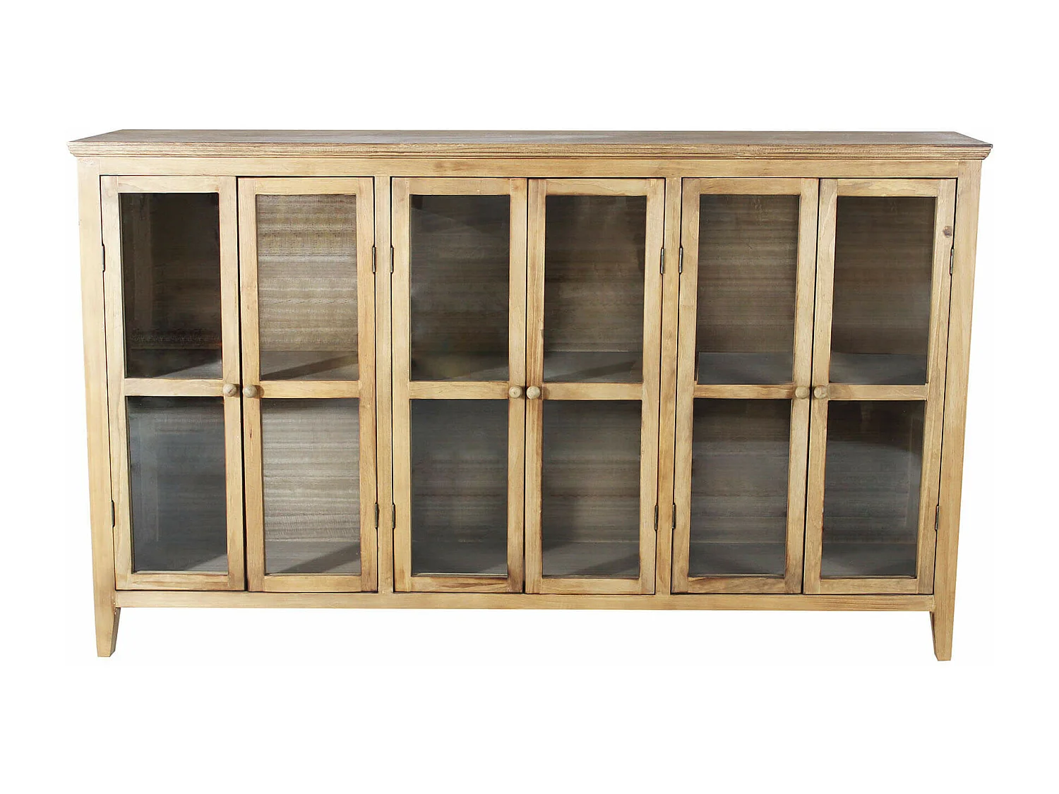 MilaniHome.it - credenza in legno 3 ante di design moderno vintage cm 177x40,2x103,5 hdi coloreMarrone