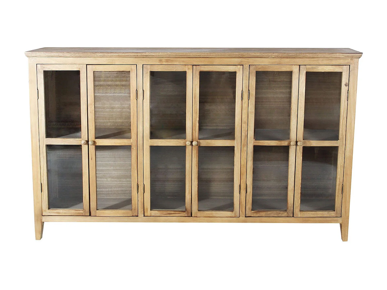 MilaniHome.it - credenza in legno 3 ante di design moderno vintage cm 177x40,2x103,5 hdi coloreMarrone