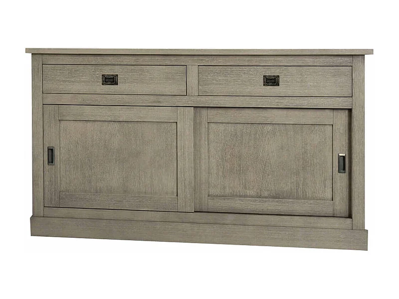 MilaniHome.it - Mobile Base Rovere Patinato Cm 150x50x90 H Grigio Per Casa Cucina Sala Da Pranzo Salotto Soggiorno Camera Da Lettodi coloreGrigio