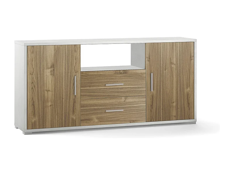 MilaniHome.it - madia moderna per soggiorno di design moderno cm 174 l x 41 p x 84 hdi coloreMarrone