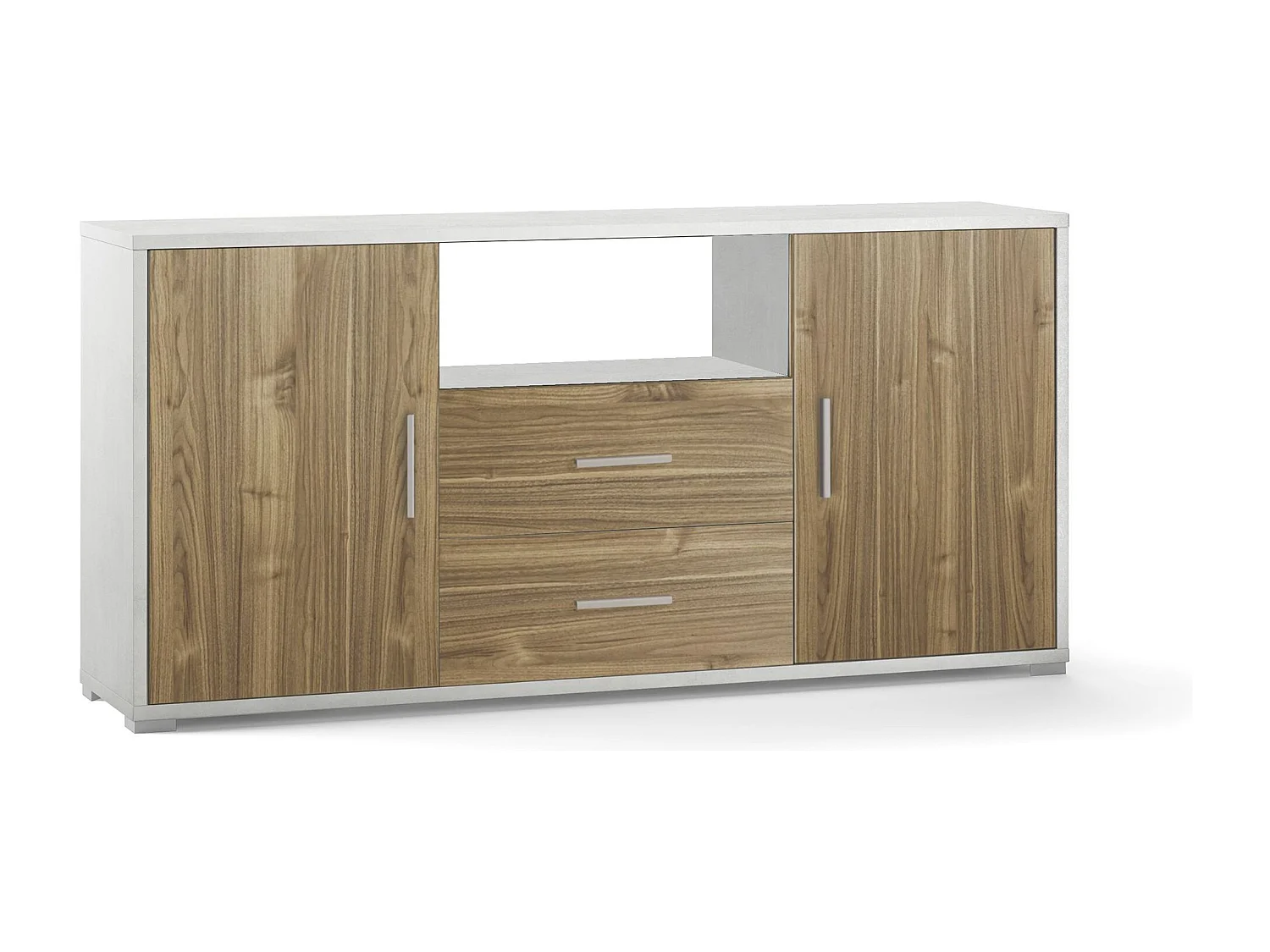 MilaniHome.it - madia moderna per soggiorno di design moderno cm 174 l x 41 p x 84 hdi coloreMarrone