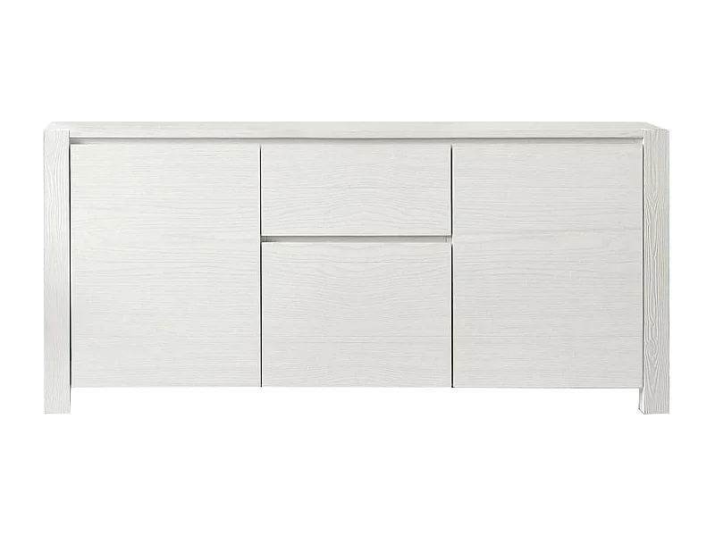MilaniHome.it - Credenza Abete Bianco Spazzolato 185x50x84 Per Interno Sala Da Pranzo Salotto Cucina Moderno Massellodi coloreBianco