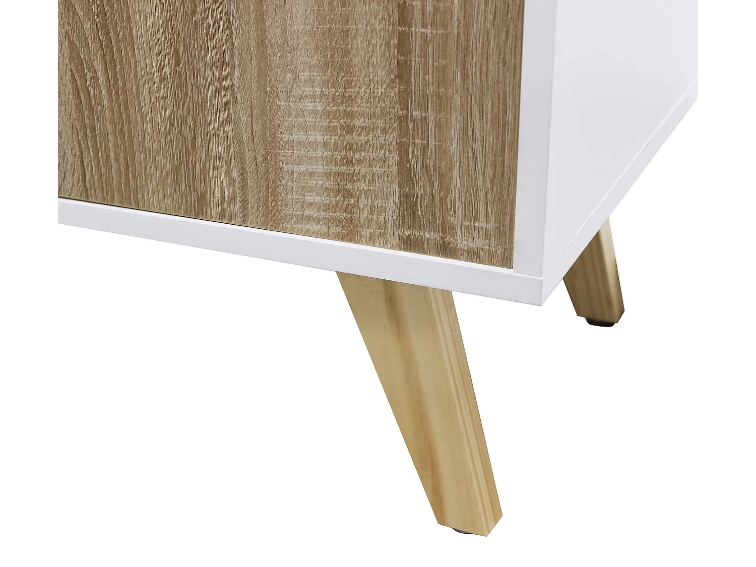 MilaniHome.it - madia moderna con tre ante di design per salotto, soggiorno 150x39,5x75 hdi coloreBianco