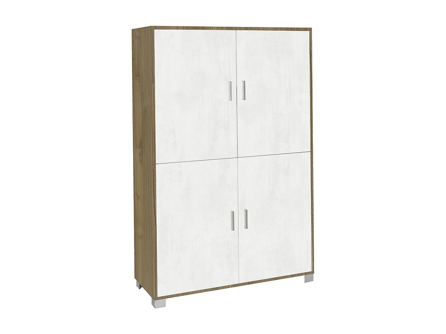MilaniHome.it - credenza moderna per soggiorno di design moderno cm 107 l x 41 p x 162 hdi coloreBianco