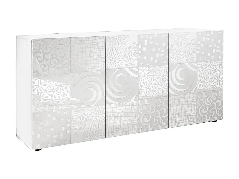 MilaniHome.it - madia di design moderno di design moderno industrial cm 181 x 84 x 42 hdi coloreBianco