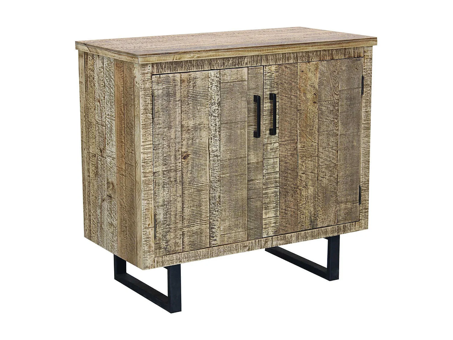 MilaniHome.it - madia a due ante in legno di design moderno per salotto cucina sala da pranzo cm 90x45x83 hdi coloreMarrone