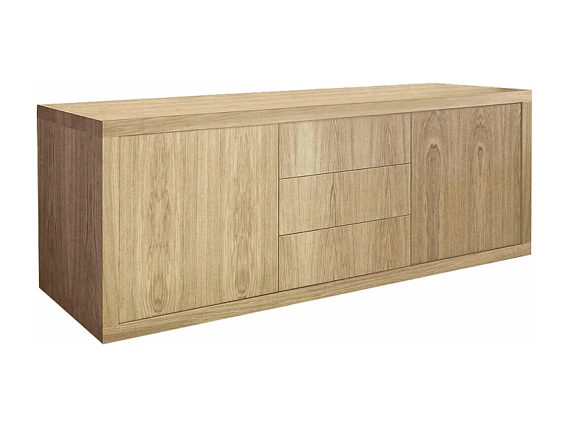 MilaniHome.it - Mobile Base Cm 186x45x75 H Naturale Per Cucina Sala Da Pranzo Salotto Soggiorno Camera Da Letto Ufficiodi coloreMarrone