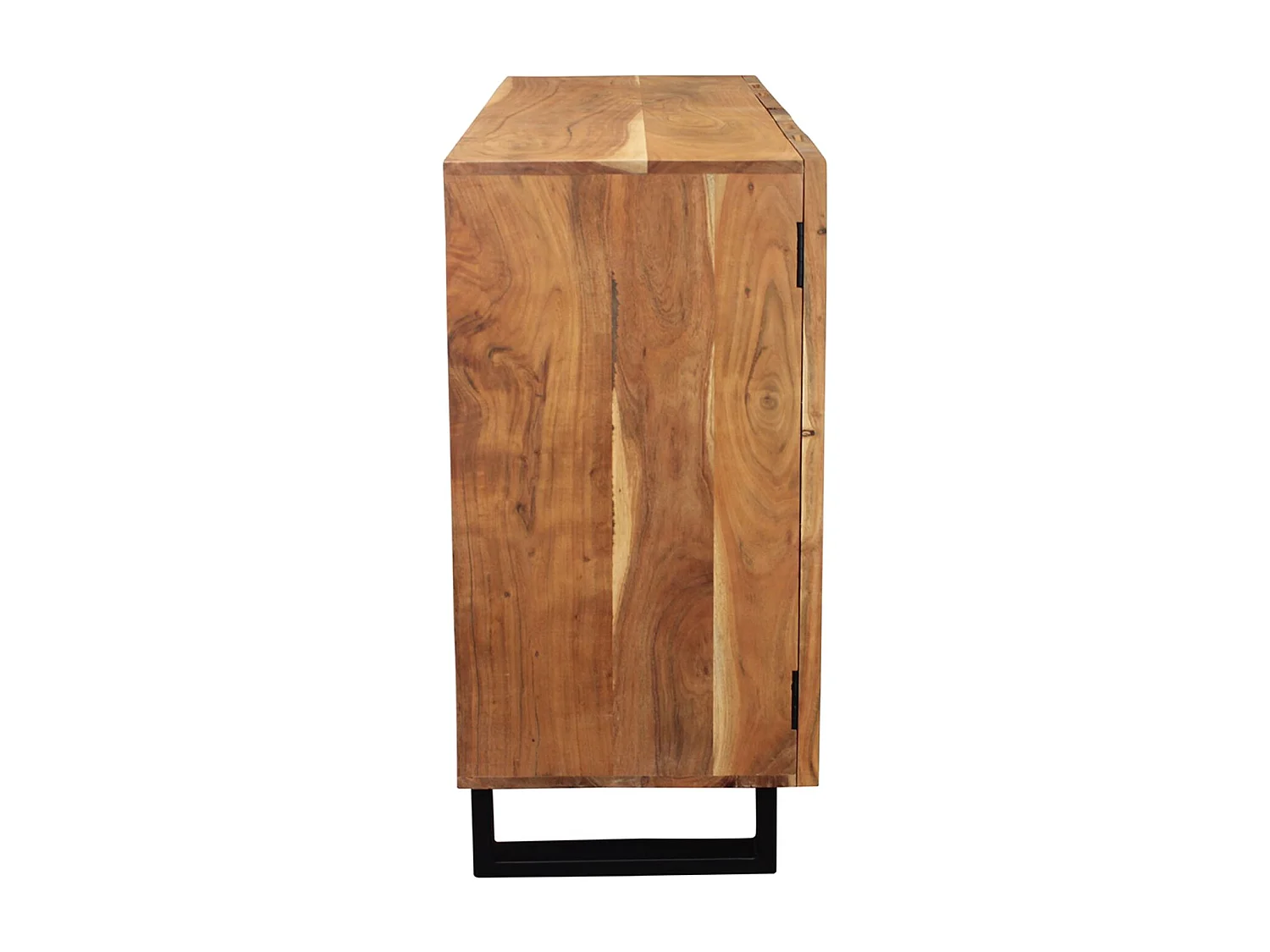 MilaniHome.it - tavolo con piano in legno massiccio di design moderno industrial cm 200 x 100 x 77 hdi coloreMarrone