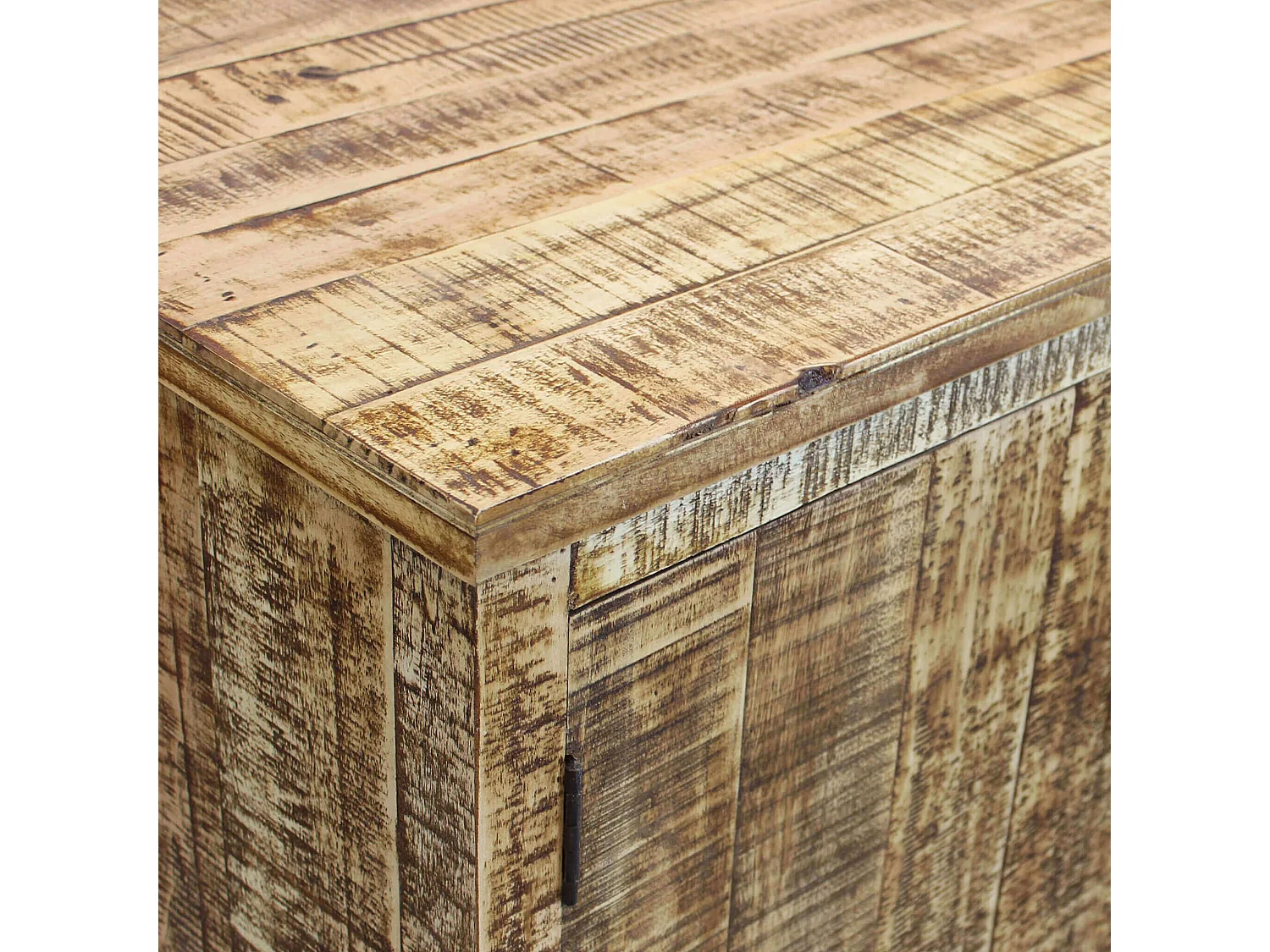 MilaniHome.it - madia a tre ante in legno di design moderno per salotto cucina sala da pranzo cm 135x45x83 hdi coloreMarrone