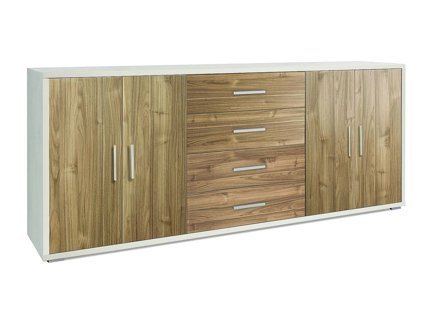MilaniHome.it - madia moderna per soggiorno di design moderno cm 203 l x 41 p x 84 hdi coloreMarrone