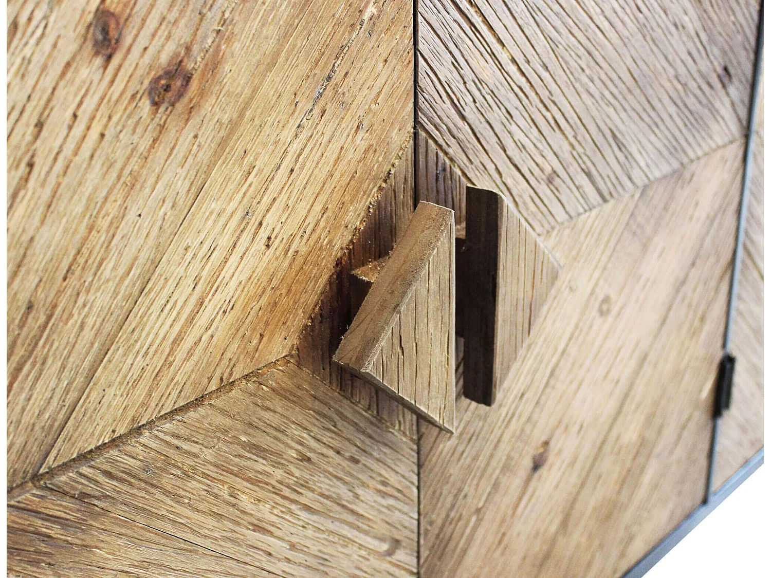 MilaniHome.it - madia in legno e metallo per salotto soggiorno cucina di design industrial cm 147x44x85 hdi coloreMarrone