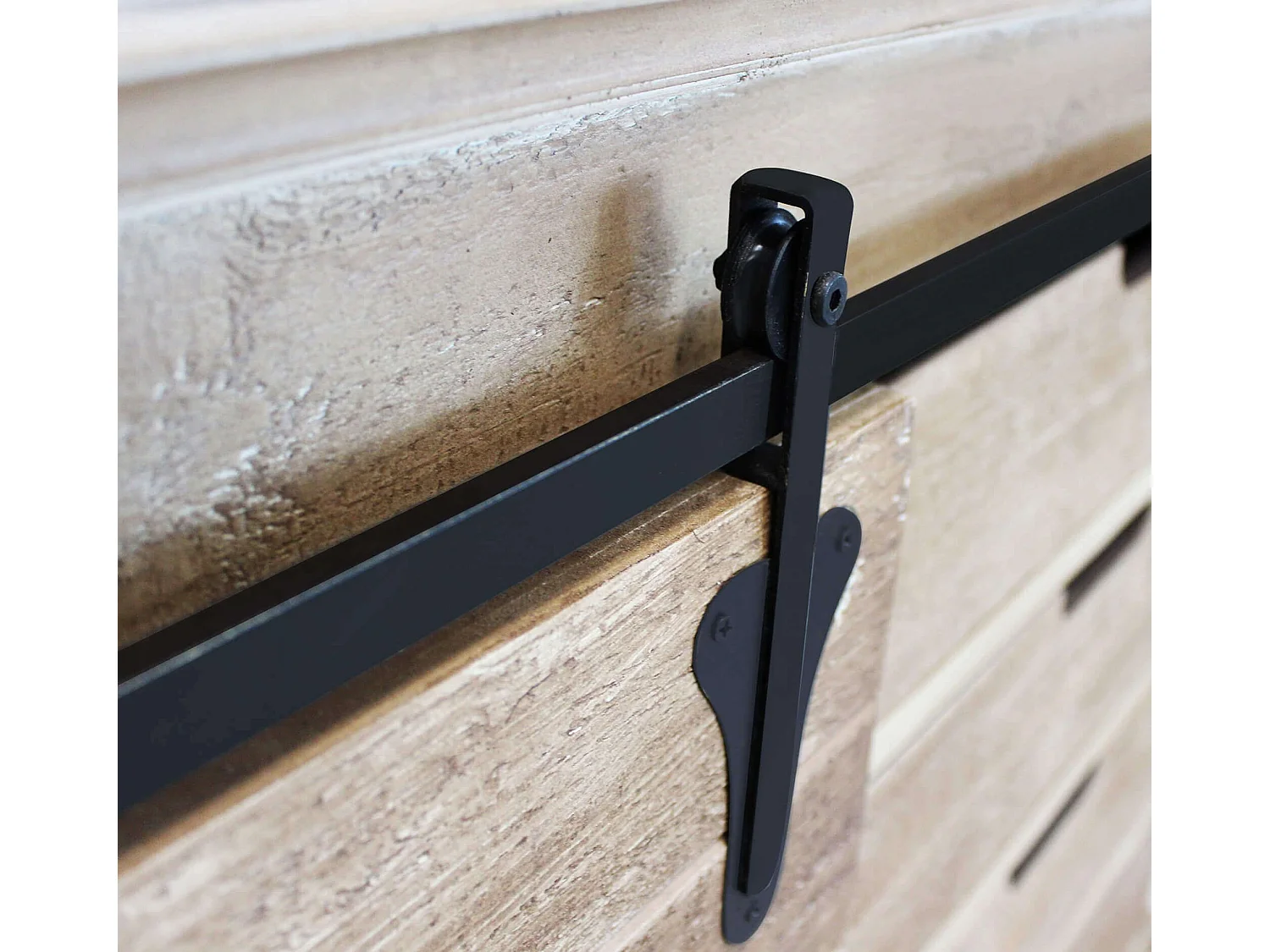 MilaniHome.it - madia in legno e metallo per salotto soggiorno cucina di design industrial cm 124x43x81,5 hdi coloreMarrone