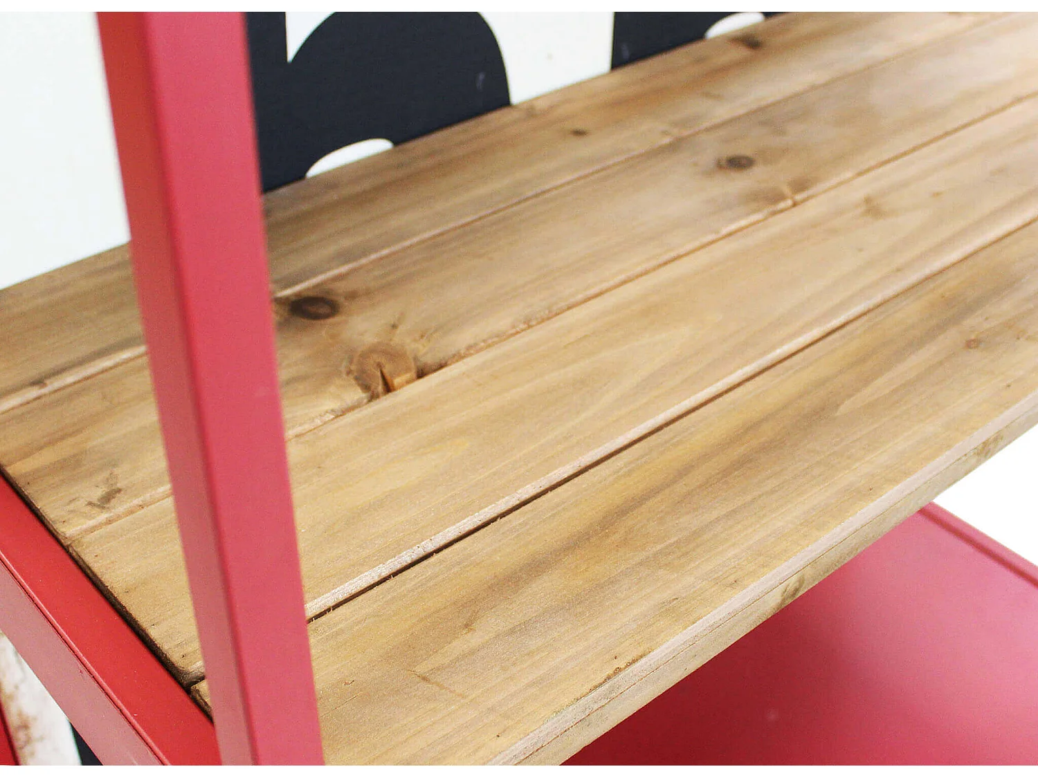 MilaniHome.it - mobile con portabottiglie per salotto soggiorno cucina di design industrial cm 80,5x37x152,5 hdi coloreRosso