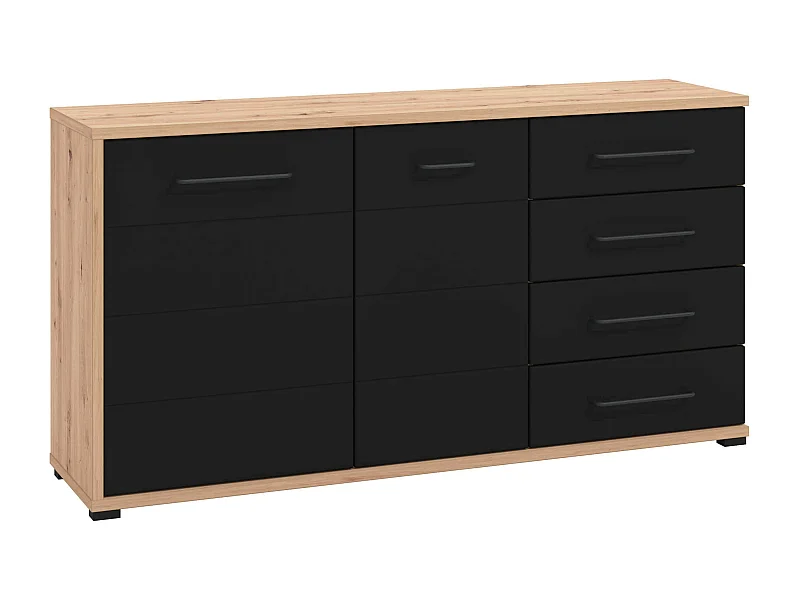 madia due ante quattro cassetti moderna di design moderno industrial cm 161,5 x 40 x 84 h