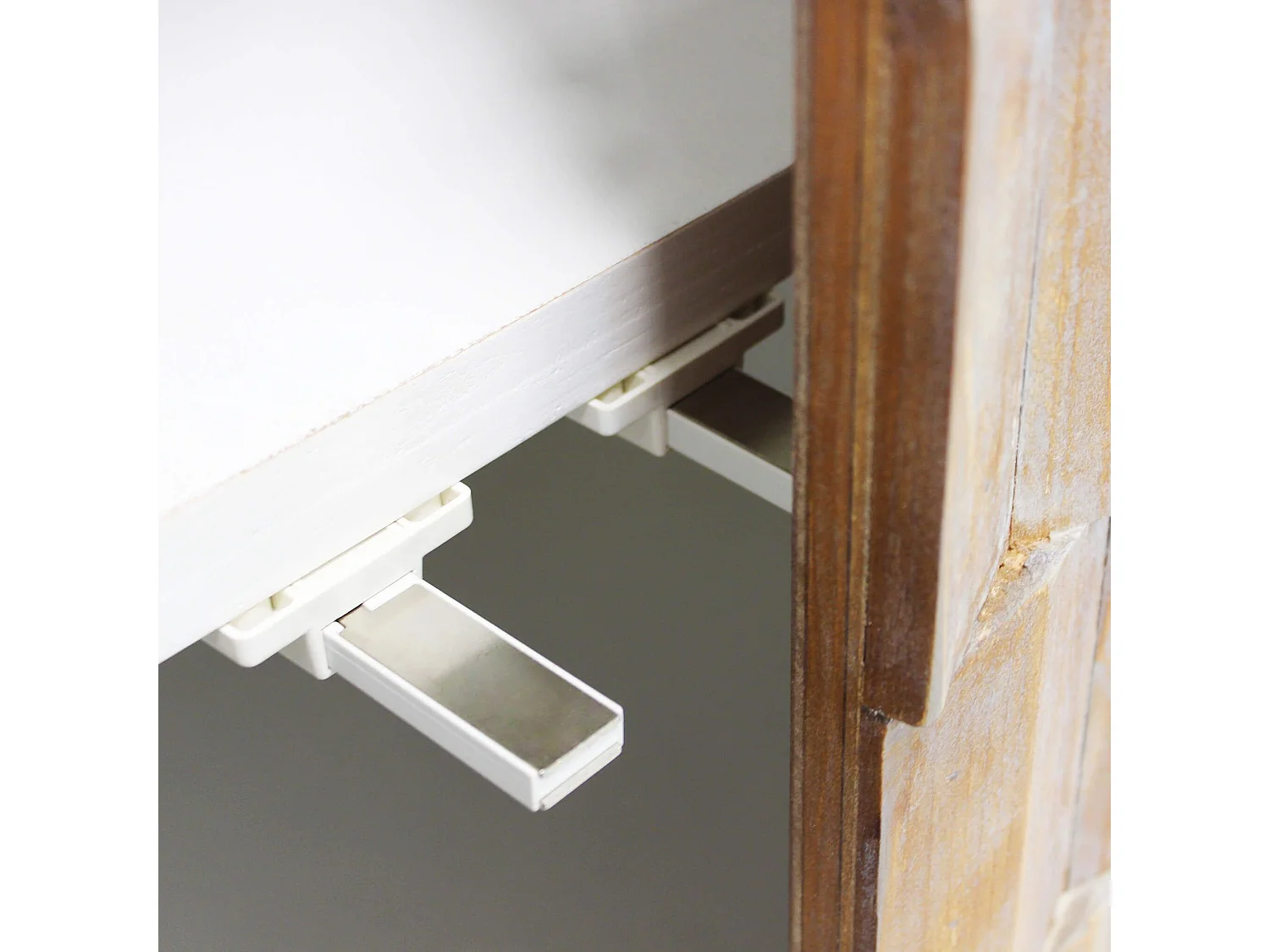 MilaniHome.it - porta TV con decoro in legno di design moderno per salotto cucina sala da pranzo cm 180x45x80 hdi coloreBianco