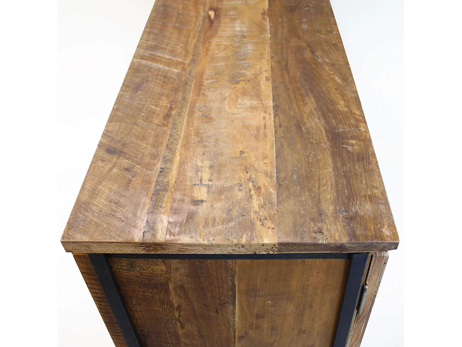 MilaniHome.it - madia moderna con due ante e tre cassetti di design moderno per salotto cucina sala da pranzo cm 150x40x86 hdi coloreMarrone