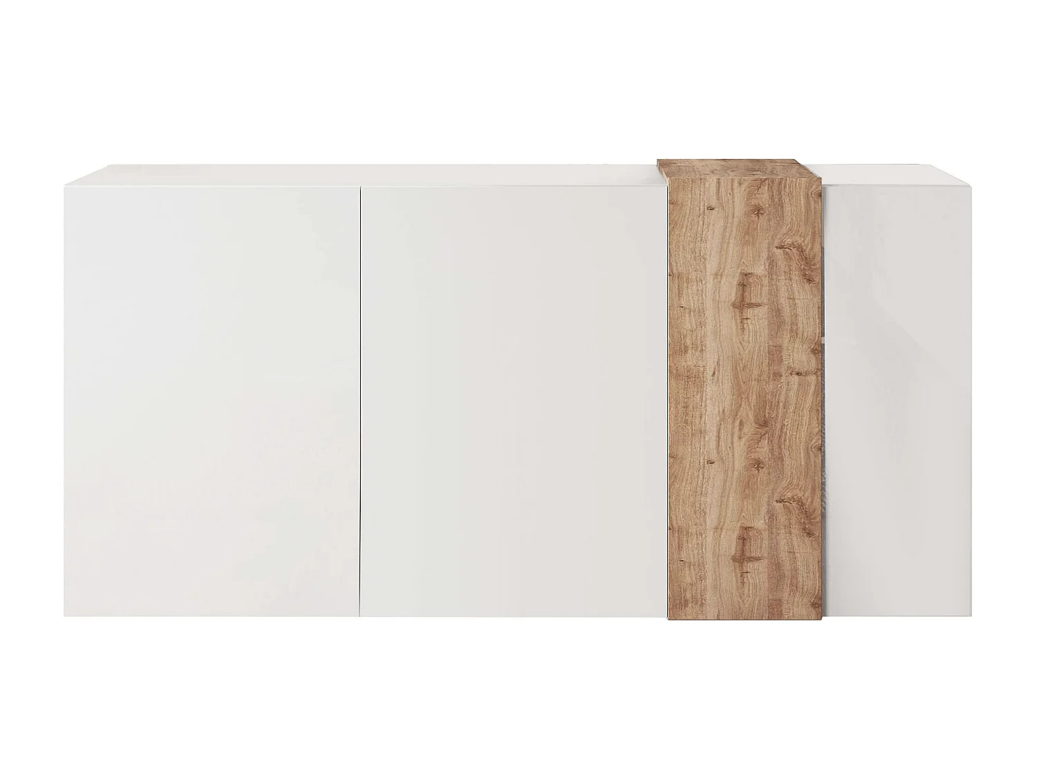 MilaniHome.it - madia di design moderno di design moderno industrial cm 181 x 86 x 44 hdi coloreBianco