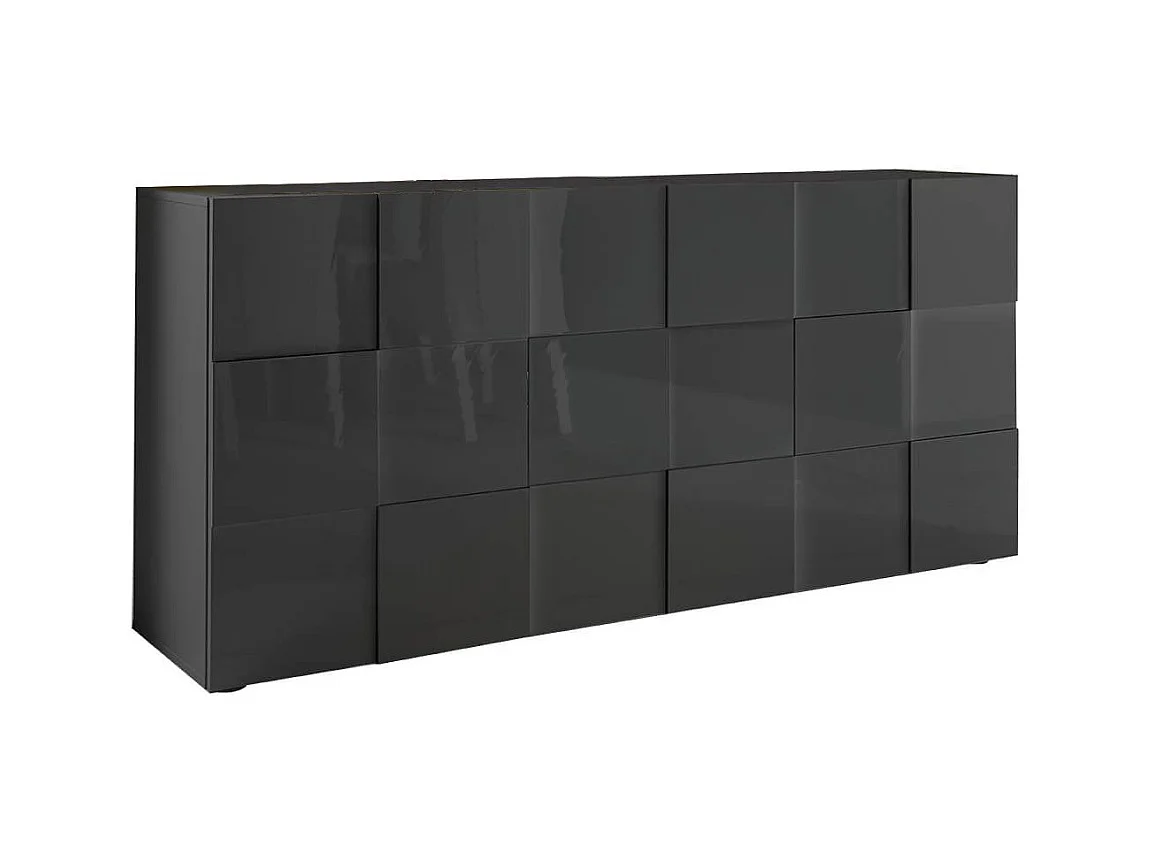MilaniHome.it - madia di design moderno di design moderno industrial cm 181 x 84 x 43 hdi coloreAntracite
