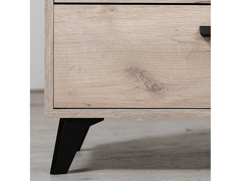 madia quattro cassetti un anta moderna minimal in legno di design moderno industrial cm 137,5 x 40 x 90,5 h