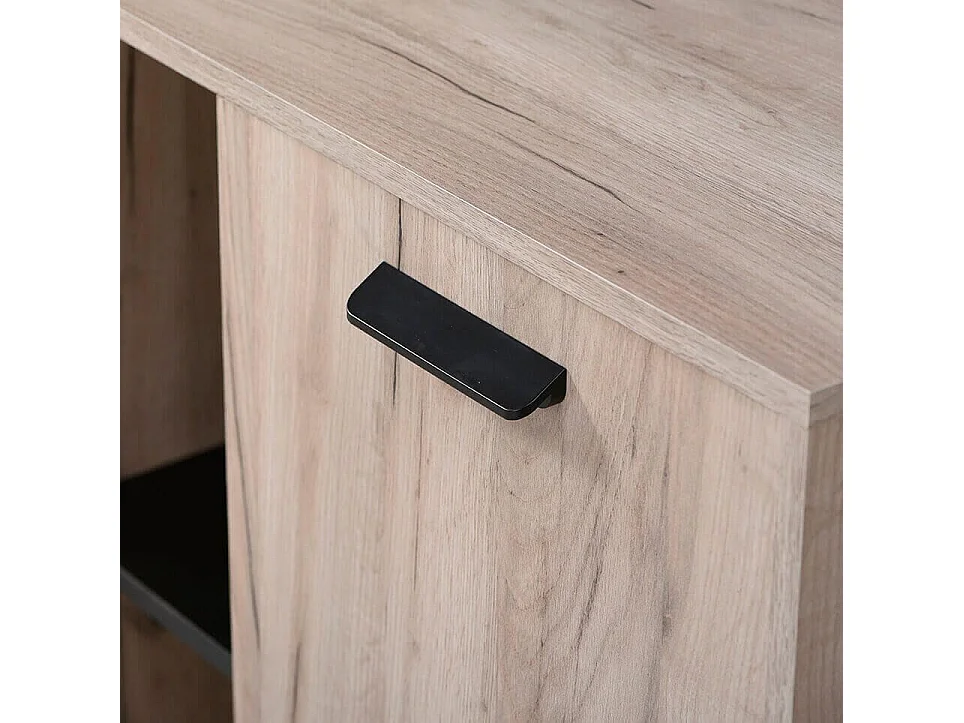 madia quattro cassetti un anta moderna minimal in legno di design moderno industrial cm 137,5 x 40 x 90,5 h