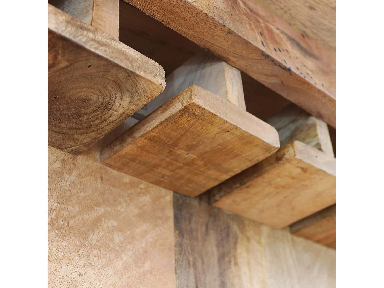 MilaniHome.it - credenza legno di mango di design moderno industrial cm 90x40x190 hdi coloreMarrone