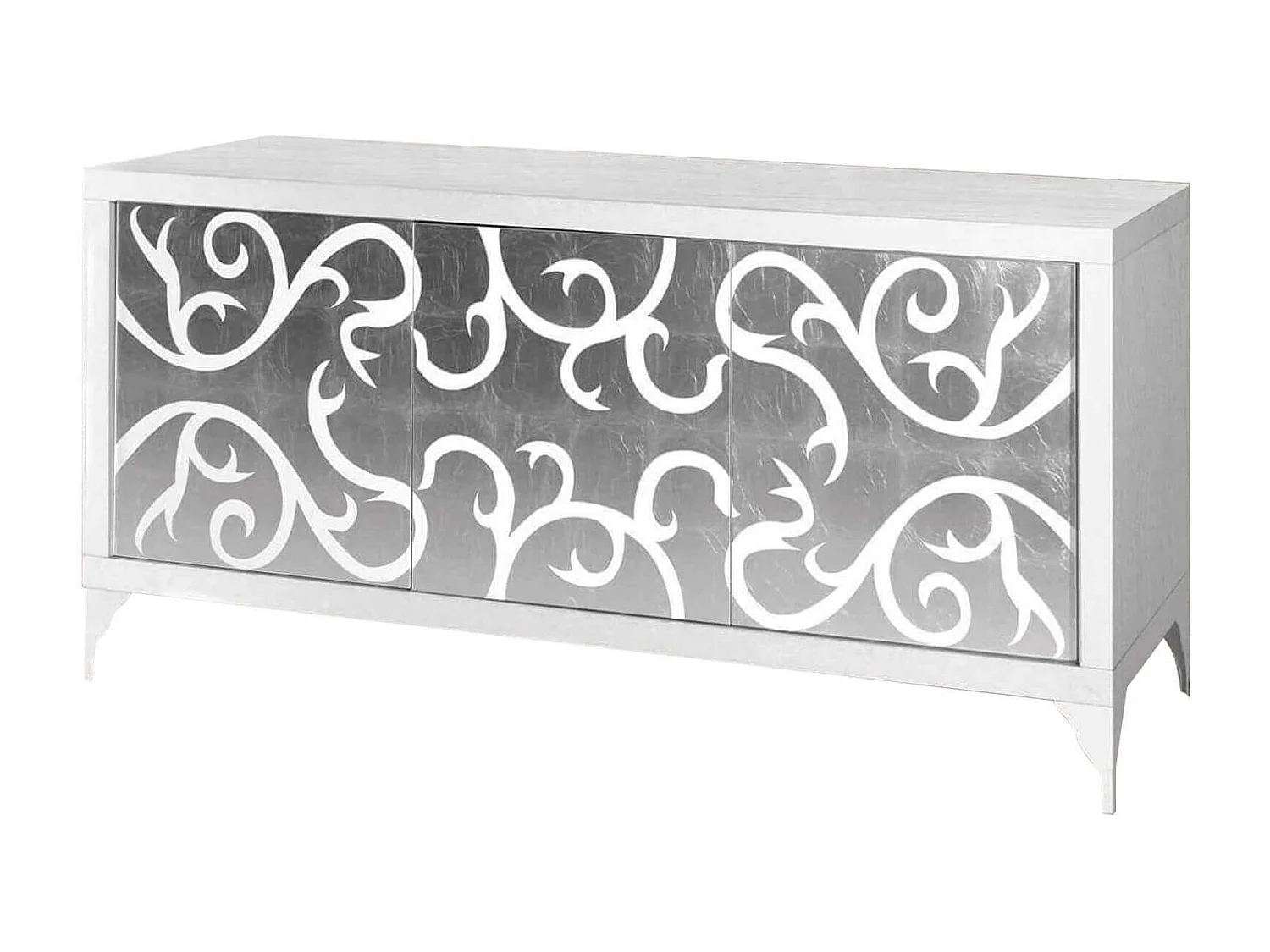 MilaniHome.it - Mobile Base Cm 180x45x81H Bianca Con Decoro Per Cucina Sala Da Pranzo Salotto Soggiorno Camera Da Letto Ufficiodi coloreBianco