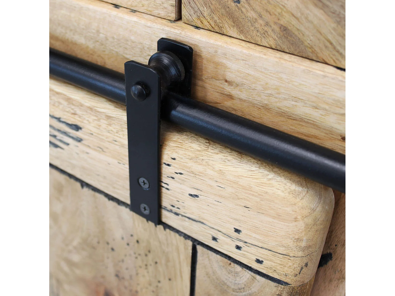 MilaniHome.it - madia legno di mango di design moderno industrial cm 150x45x90 hdi coloreMarrone