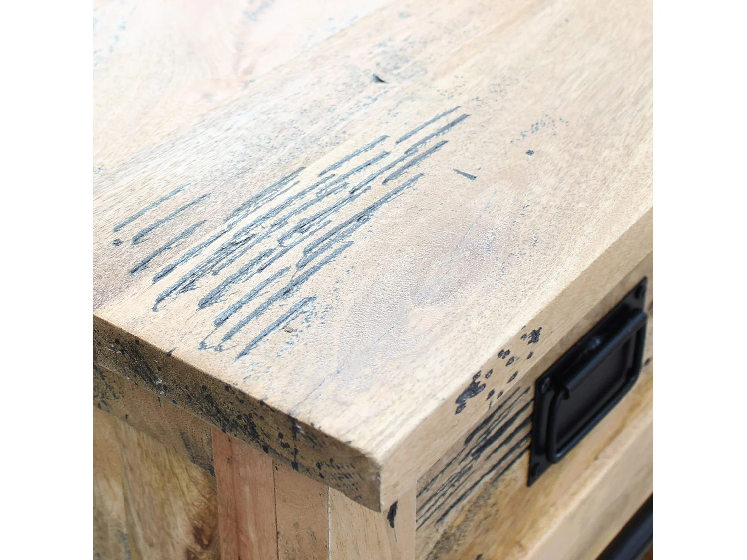 MilaniHome.it - madia legno di mango di design moderno industrial cm 150x45x90 hdi coloreMarrone