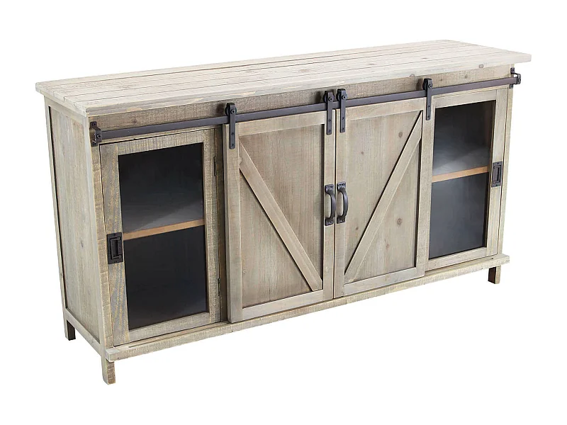 MilaniHome.it - madia in legno cm 142x41x76 hdi coloreMarrone