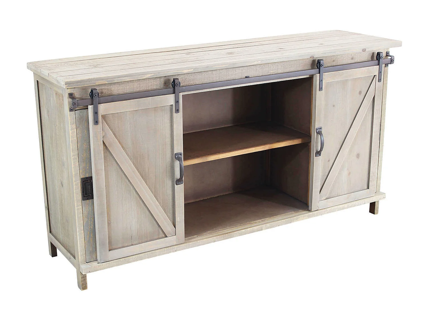 MilaniHome.it - madia in legno cm 142x41x76 hdi coloreMarrone