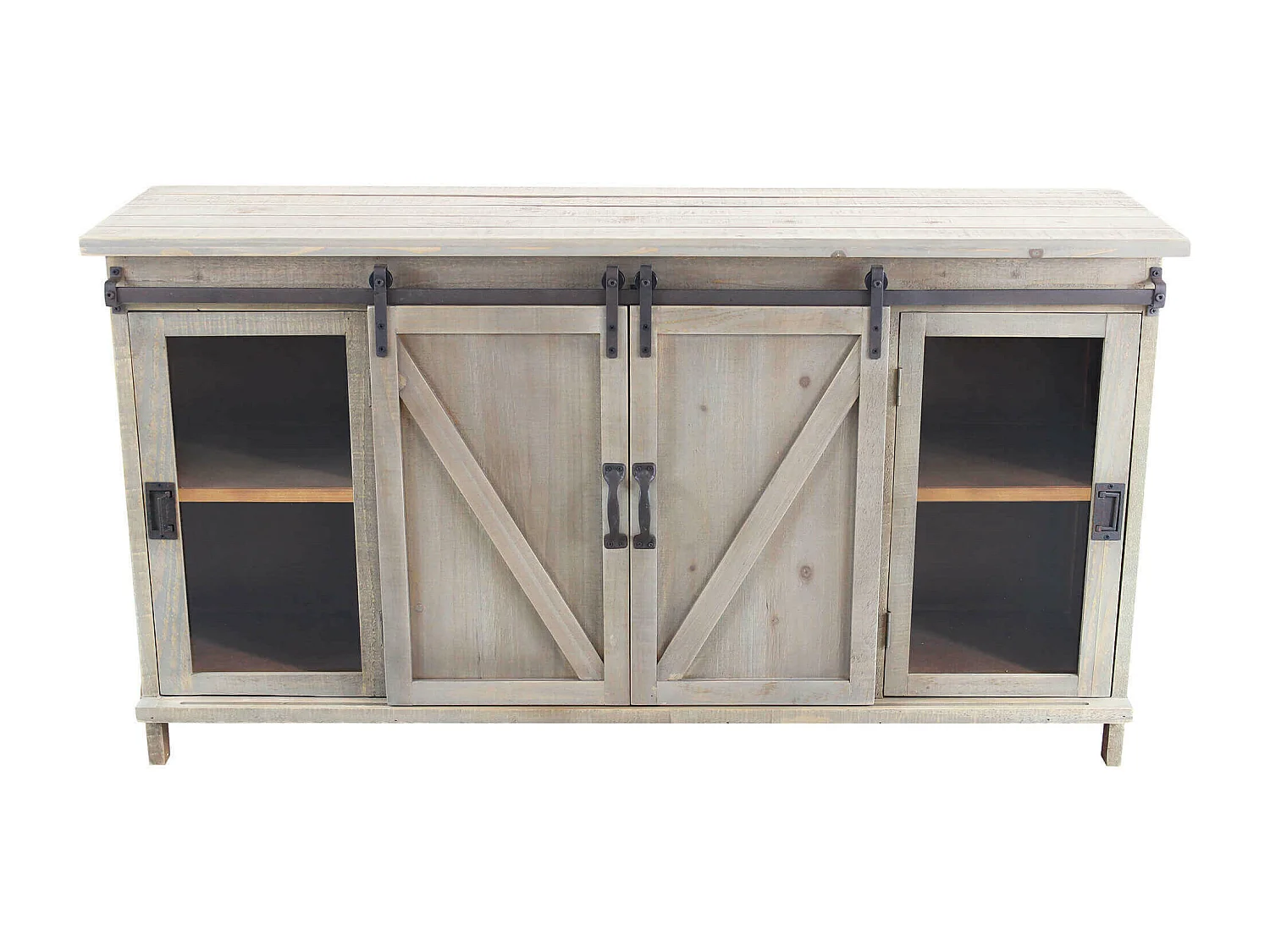 MilaniHome.it - madia in legno cm 142x41x76 hdi coloreMarrone