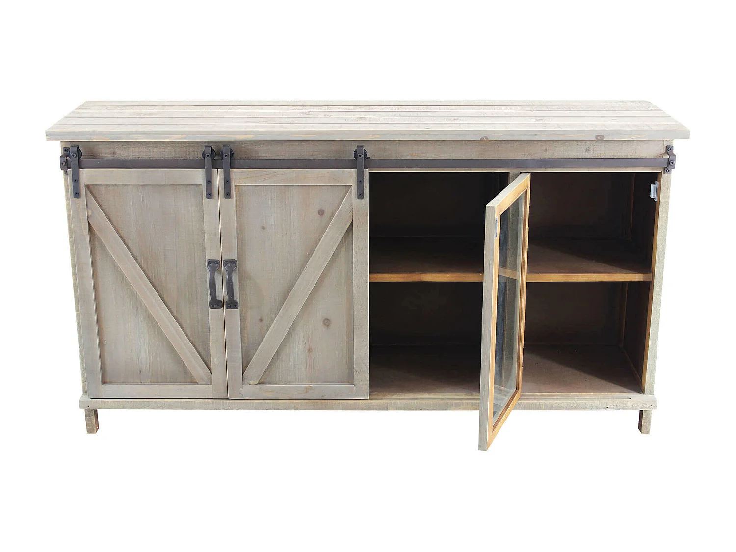 MilaniHome.it - madia in legno cm 142x41x76 hdi coloreMarrone