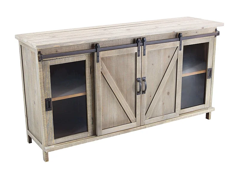 MilaniHome.it - madia in legno cm 142x41x76 hdi coloreMarrone