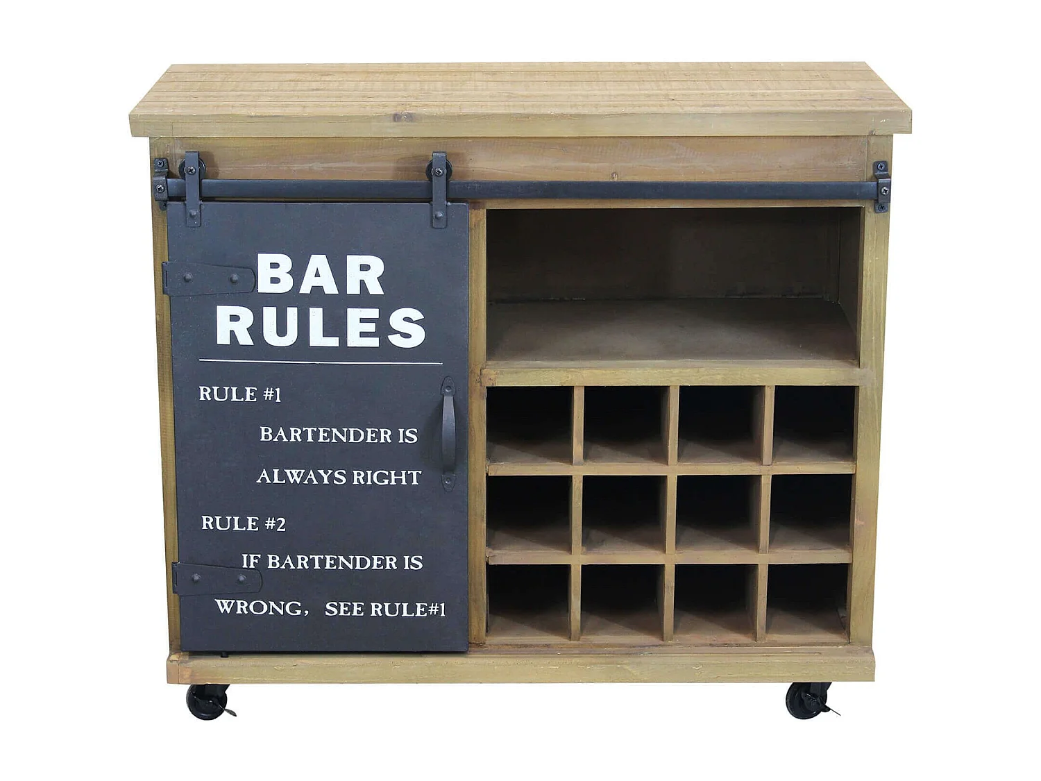 MilaniHome.it - madia industrial in metallo cm 88x41x74,5 hdi coloreMarrone