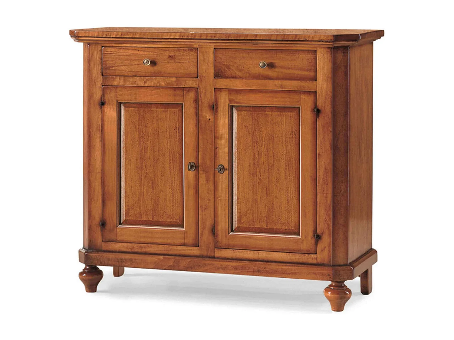 MilaniHome.it - Credenza In Legno Massello 104x43x98di coloreTinta noce