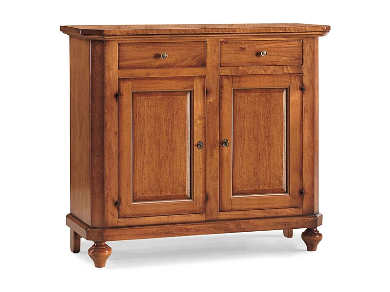 MilaniHome.it - Credenza In Legno Massello 104x43x98di coloreTinta noce