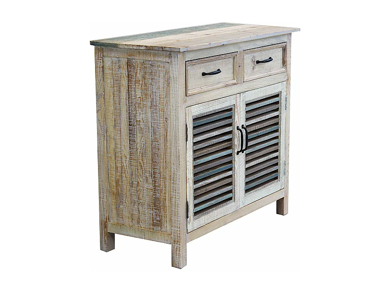 MilaniHome.it - Credenza In Legno Colorato Madia Di Design Mobile In Stile Vintage Moderno Per Sala Da Pranzo Soggiornodi coloreMulticolor