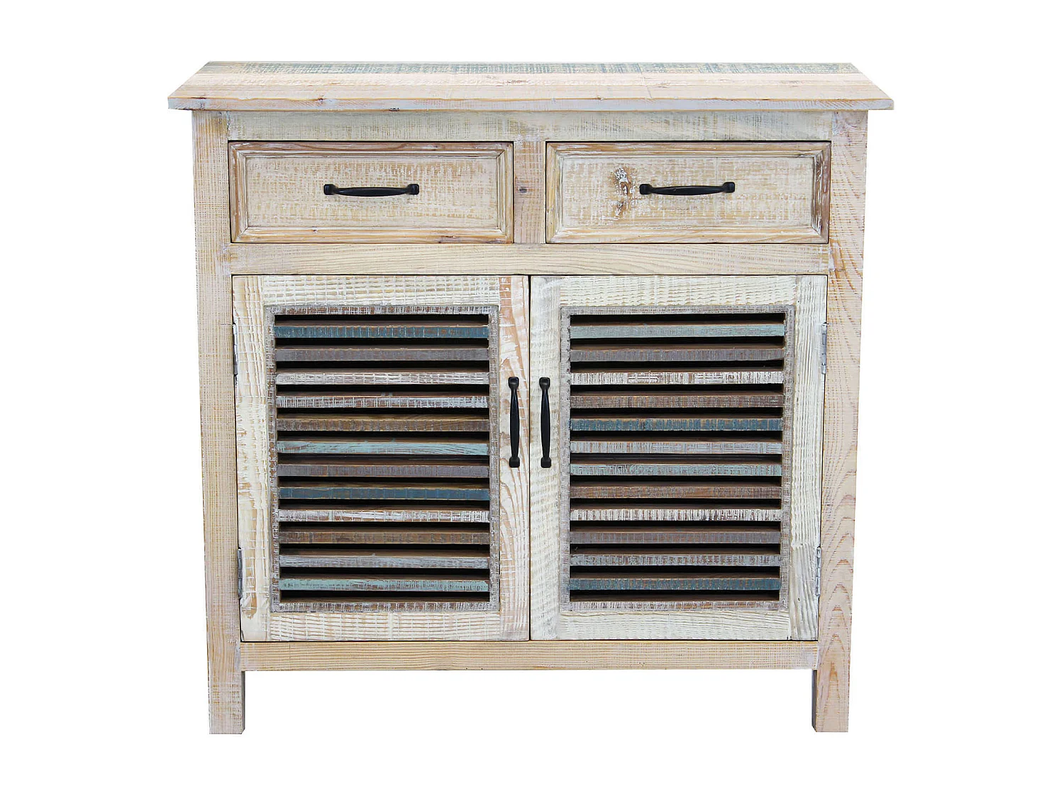 MilaniHome.it - Credenza In Legno Colorato Madia Di Design Mobile In Stile Vintage Moderno Per Sala Da Pranzo Soggiornodi coloreMulticolor