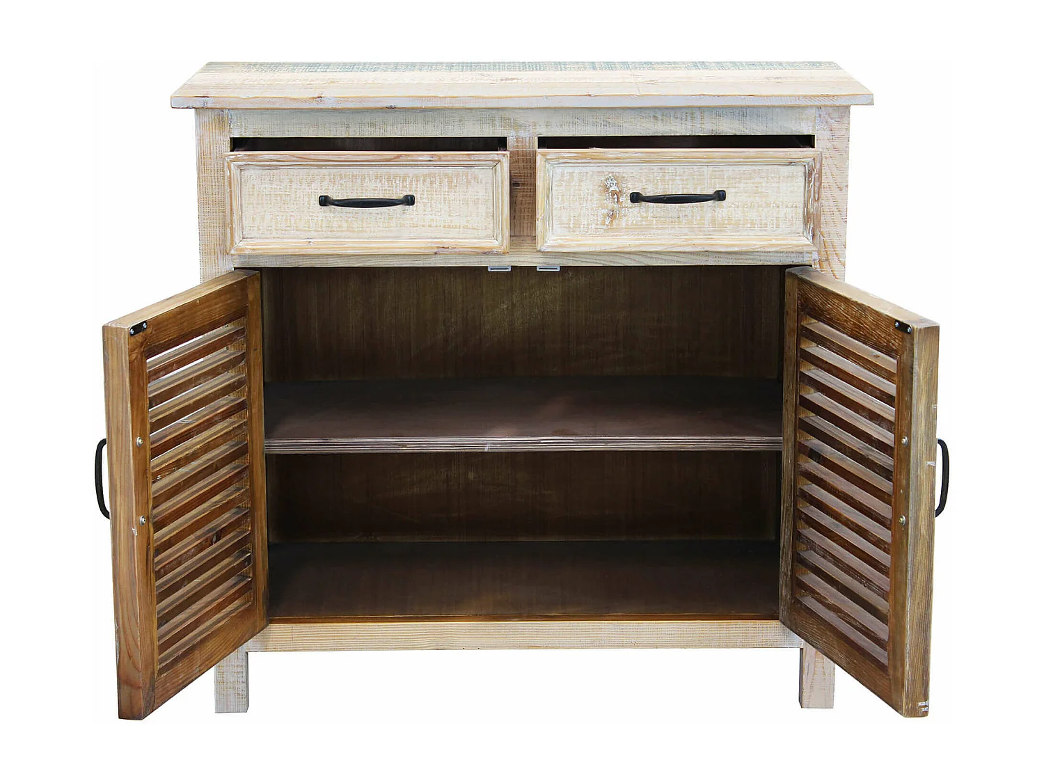 MilaniHome.it - Credenza In Legno Colorato Madia Di Design Mobile In Stile Vintage Moderno Per Sala Da Pranzo Soggiornodi coloreMulticolor