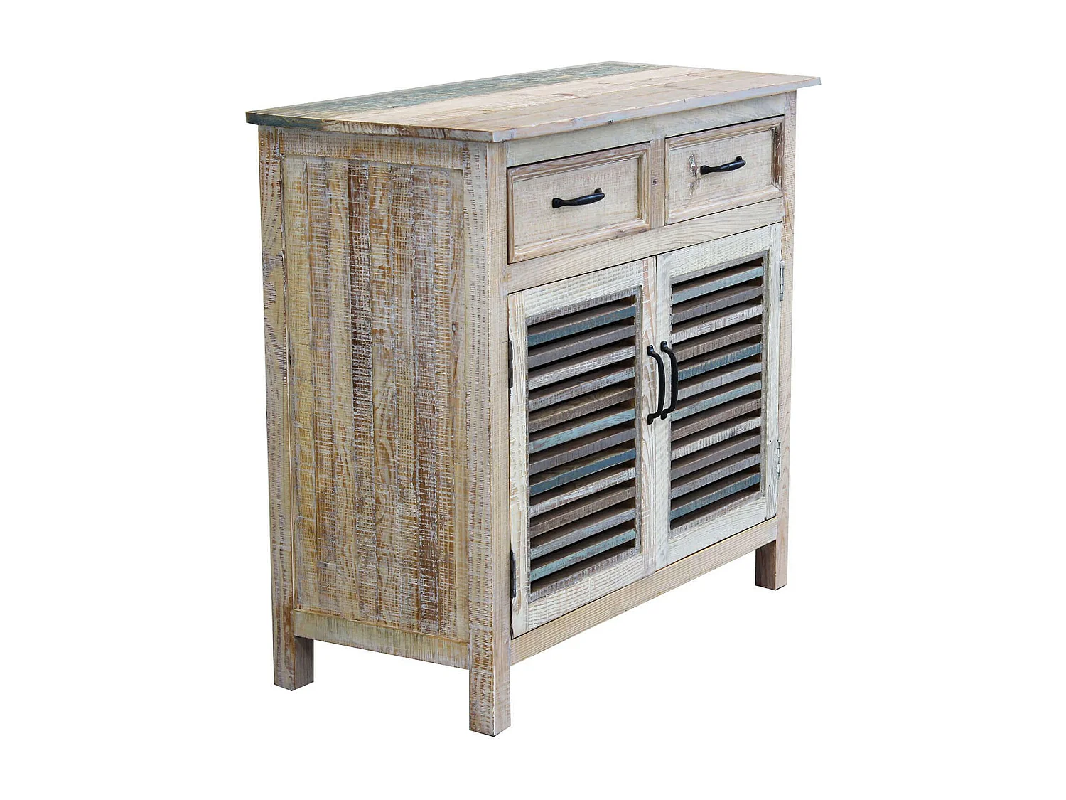 MilaniHome.it - Credenza In Legno Colorato Madia Di Design Mobile In Stile Vintage Moderno Per Sala Da Pranzo Soggiornodi coloreMulticolor