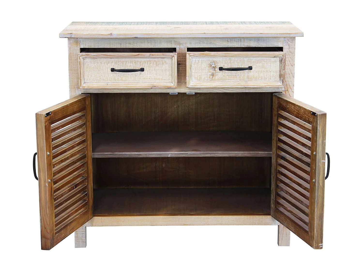 MilaniHome.it - Credenza In Legno Colorato Madia Di Design Mobile In Stile Vintage Moderno Per Sala Da Pranzo Soggiornodi coloreMulticolor