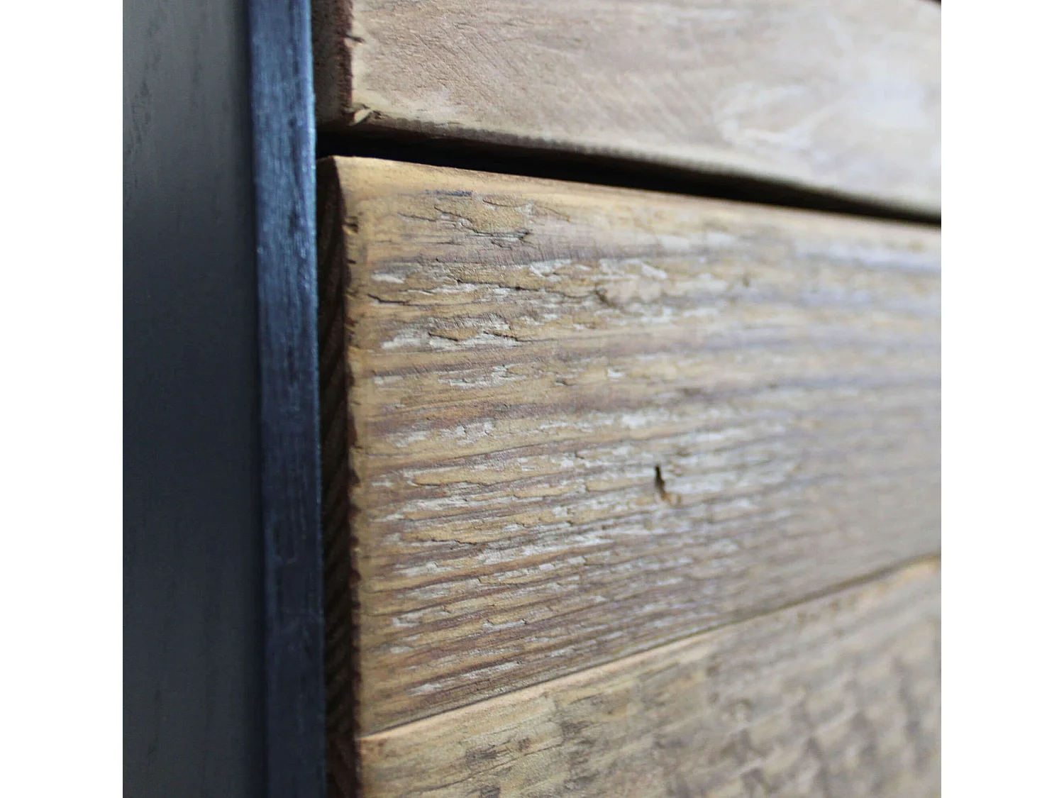 MilaniHome.it - madia 4 ante di design moderno in legno di pino riciclato massiccio stile moderno vintagedi coloreMarrone