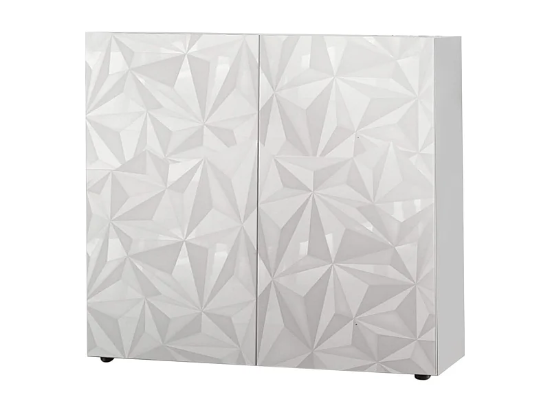 MilaniHome.it - credenza di design moderno di design moderno industrial cm 121 x 111 x 42 hdi coloreBianco