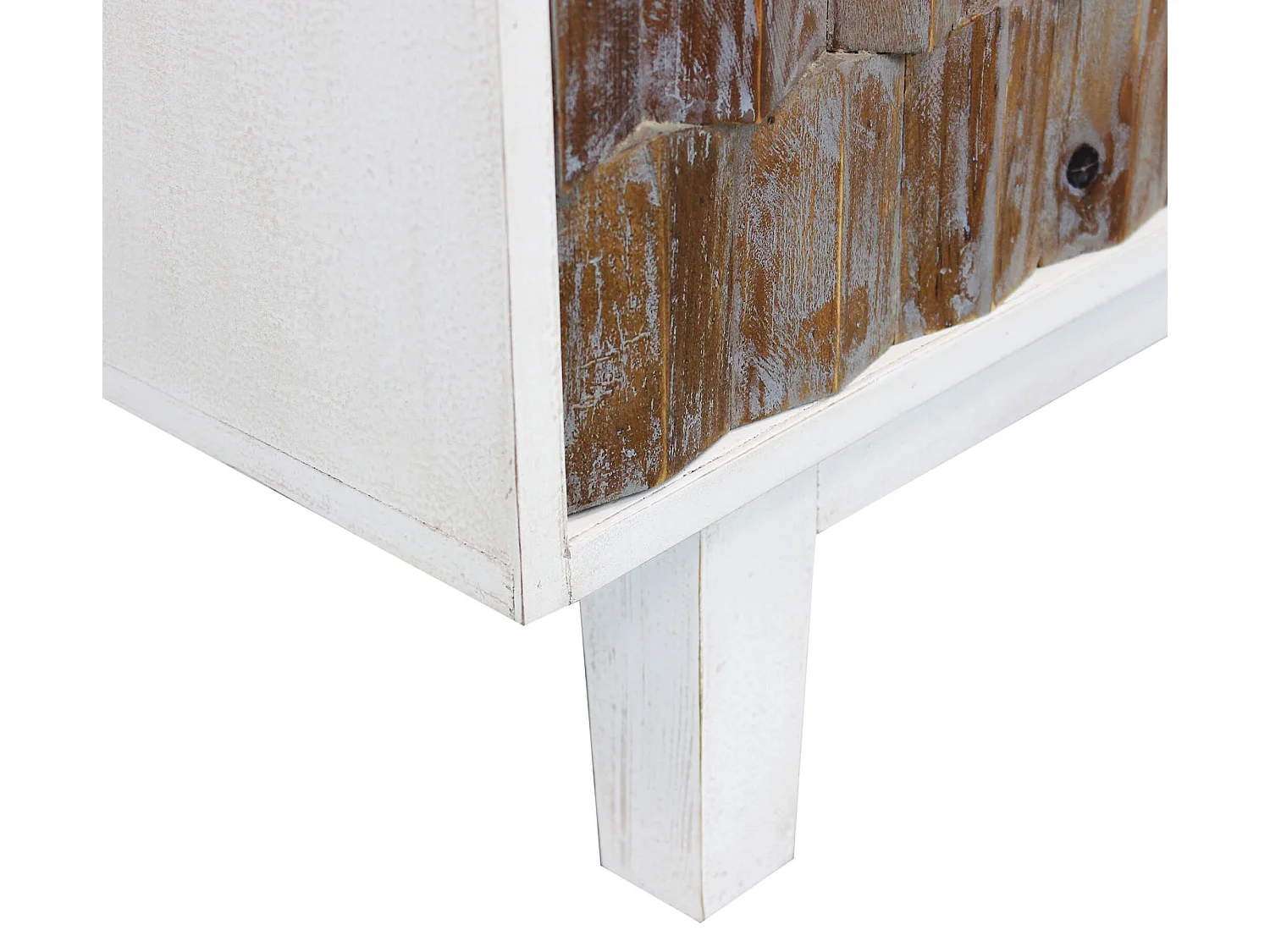 MilaniHome.it - madia a tre ante con decoro in legno di design moderno per salotto cucina sala da pranzo cm 135x45x80 hdi coloreBianco