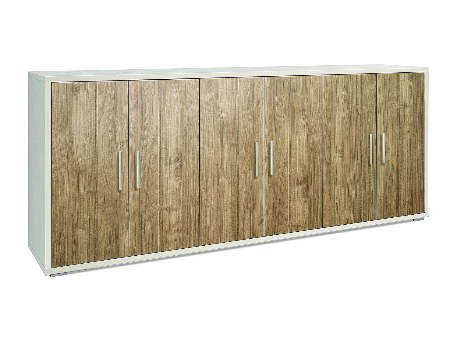 MilaniHome.it - madia moderna per soggiorno di design moderno cm 203 l x 41 p x 84 hdi coloreMarrone